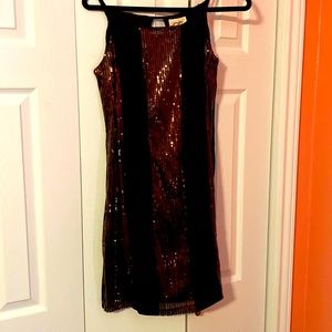 Black dress with sequins